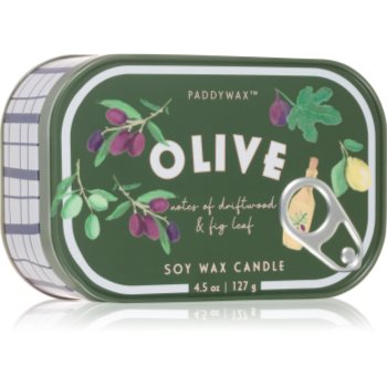 Paddywax Bistro Tin Fig & Olive lumânare parfumată în placă